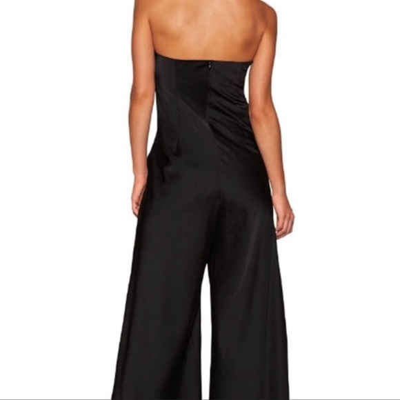 BOSTON PROPER BLACK HALTER WIDE-LEG JUMPSUIT XS NWT - Picture 4 of 8